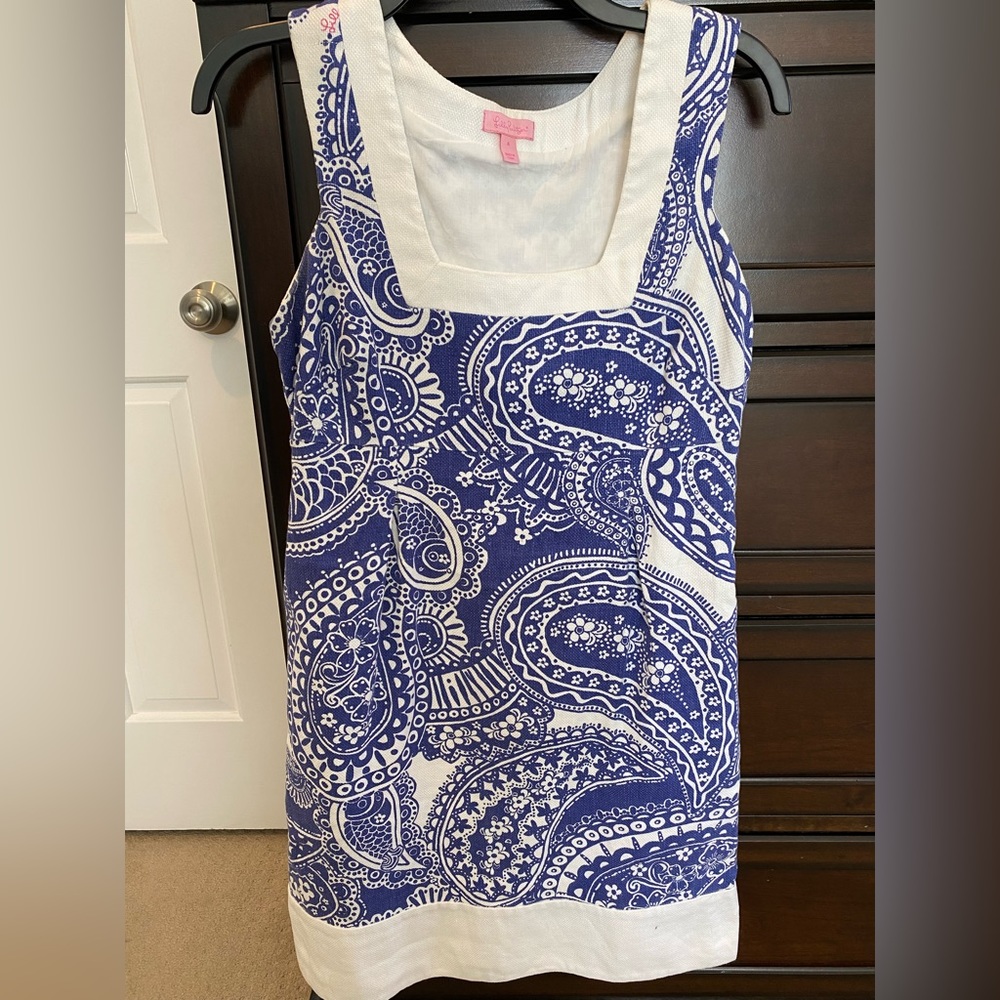 Lilly Pulitzer Dress VGUC Size 4- HAS POCKETS!!